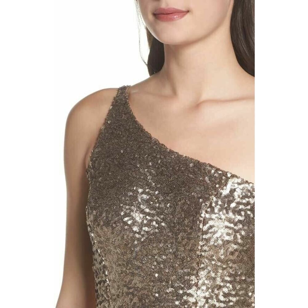 NWOT Dress the Population Bella One Shoulder Mermaid Gown Size Small - Picture 6 of 6